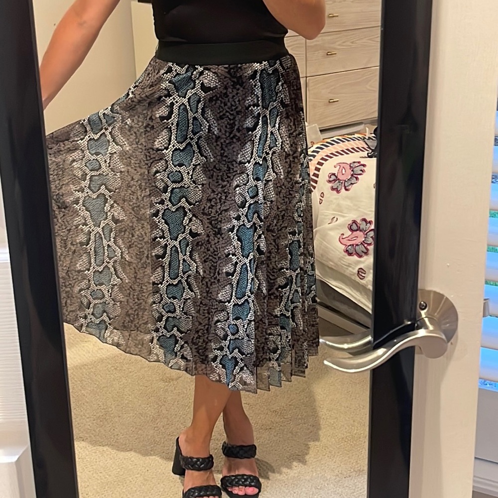 Fun snake print skirt